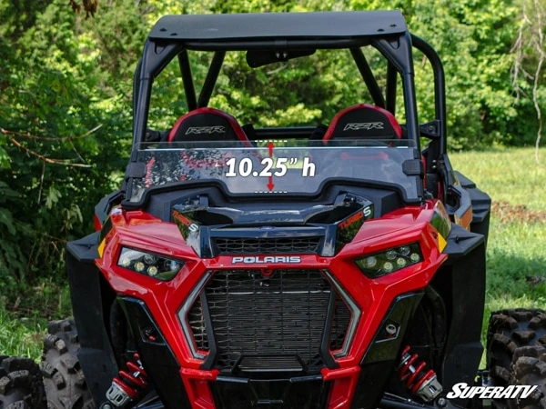 SuperATV Polaris RZR Turbo S Half Windshield - Image 7