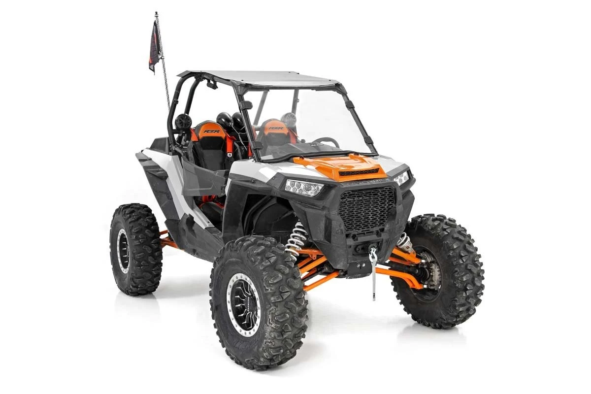 Rough Country '14-'22 Polaris RZR XP 1000 Scratch Resistant Full Windshield - Image 2