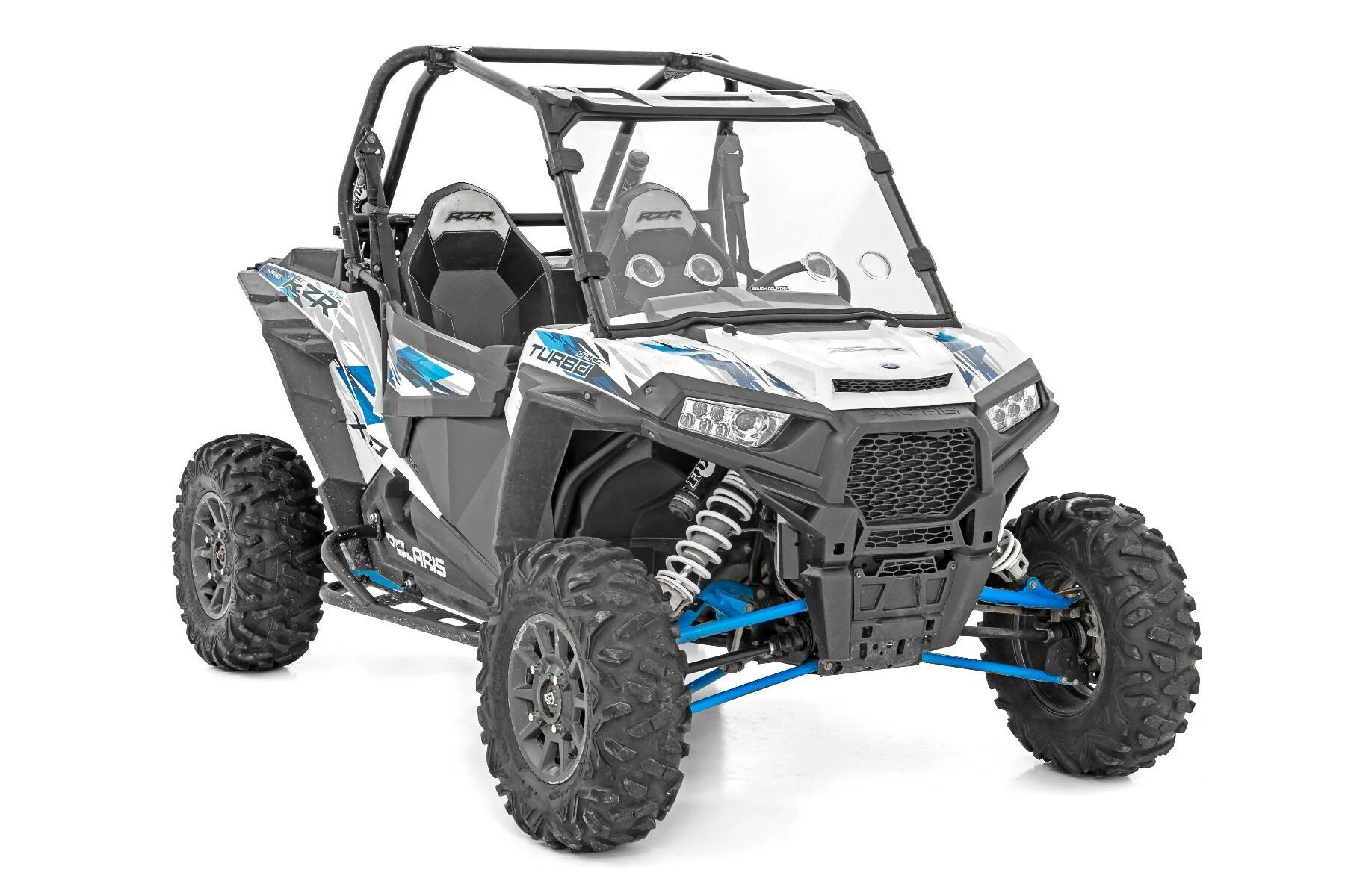 Rough Country '16-'18 Polaris RZR XP 1000 Scratch Resistant Full Windshield - Image 4