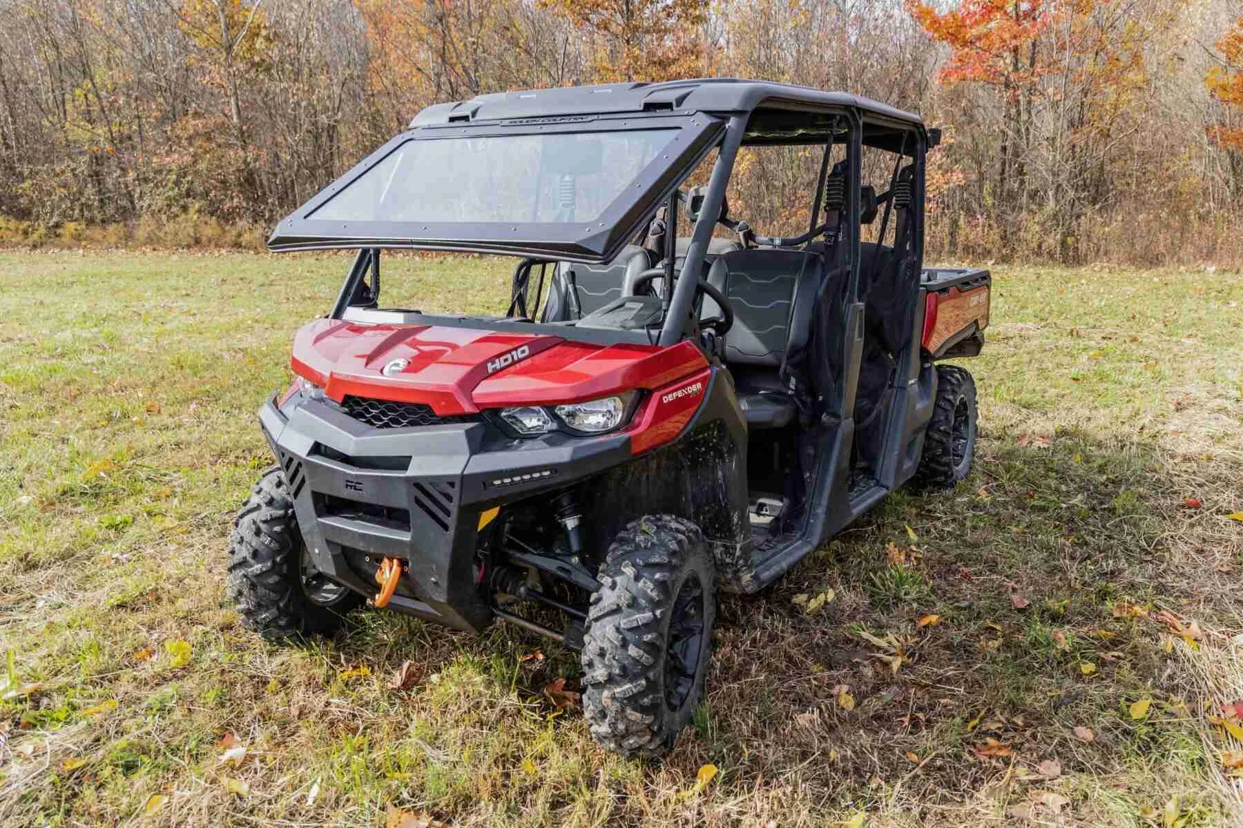 Rough Country '16-'22 Can-Am Defender Power Flip Glass Windshield - Image 2