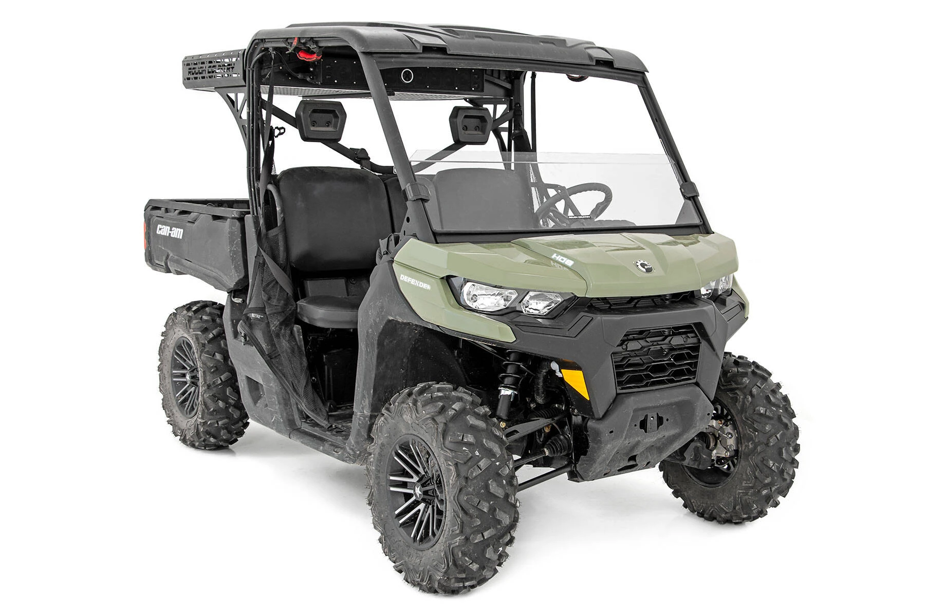 Rough Country '16-'22 Can-Am Defender HD 10/Defender HD 10 XT Scratch Resistant Half Windshield - Image 3