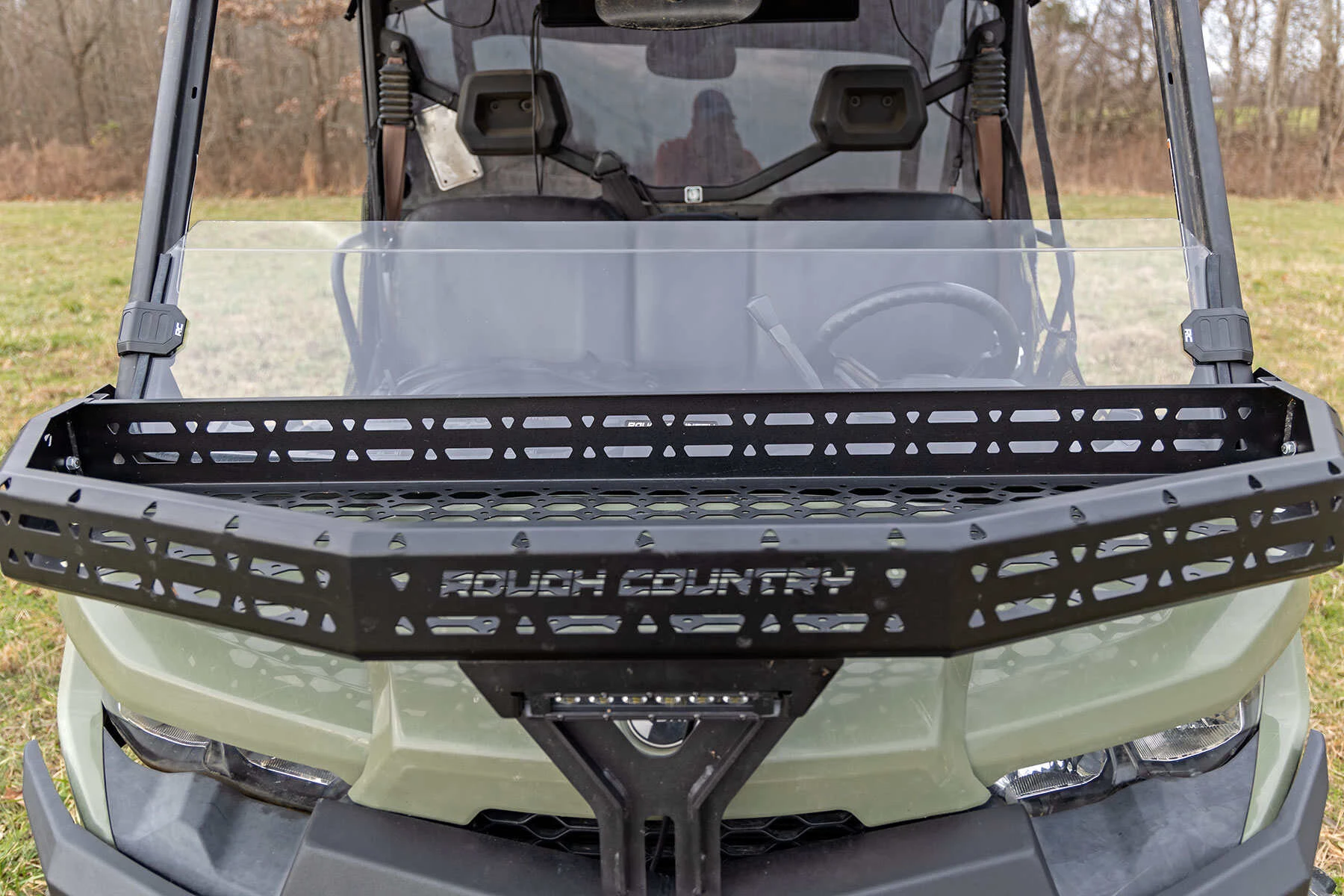 Rough Country '16-'22 Can-Am Defender HD 10/Defender HD 10 XT Scratch Resistant Half Windshield - Image 5