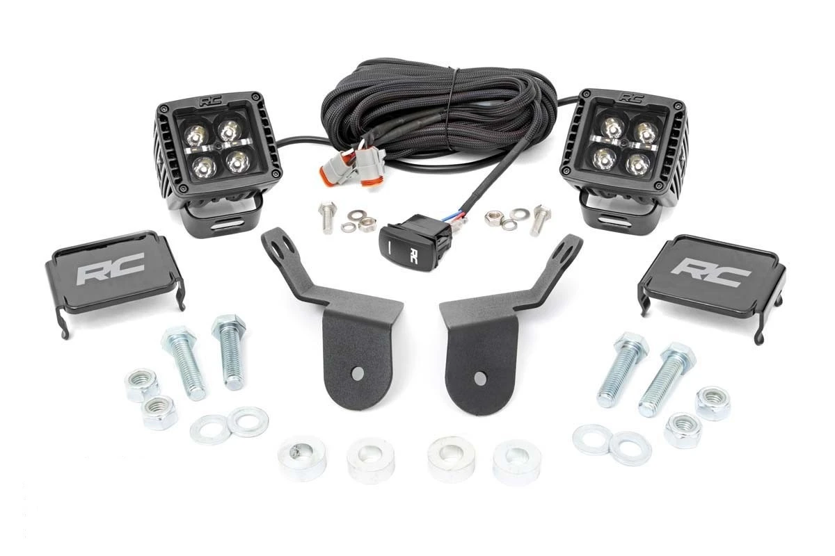 Rough Country '16-'22 Honda Pioneer Honda Dual LED Cube Kit - Image 4