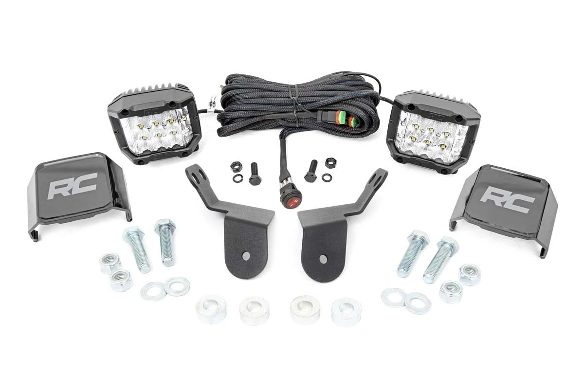 Rough Country '16-'22 Honda Pioneer Honda Dual LED Cube Kit - Image 5