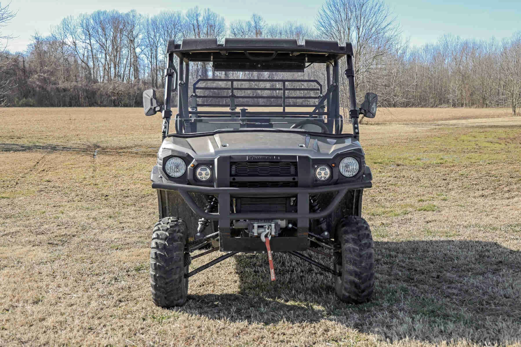 Rough Country '16-'22 Kawasaki Mule Pro DX/Mule Pro DXT Scratch Resistant Full Windshield - Image 4