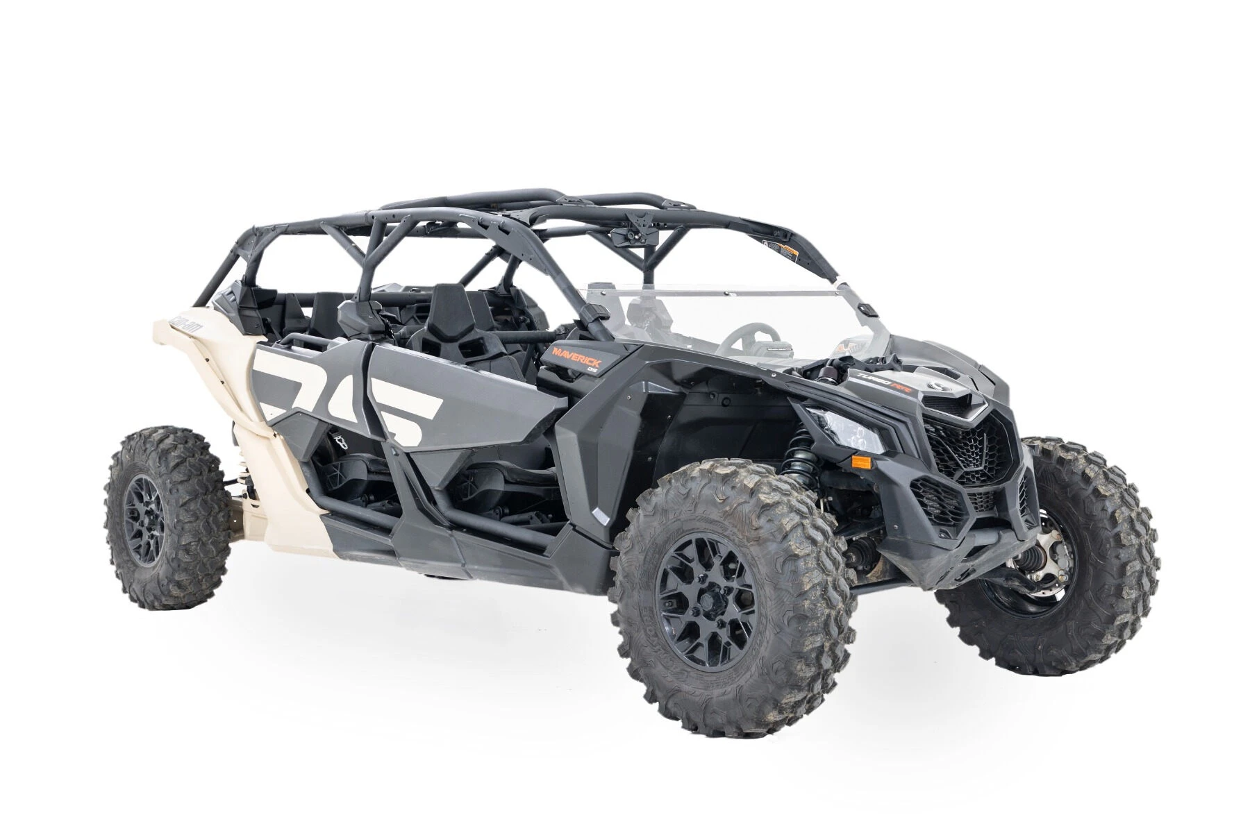 Rough Country '17-'22 Can-Am Maverick X3 Scratch Resistant Half Windshield - Image 3