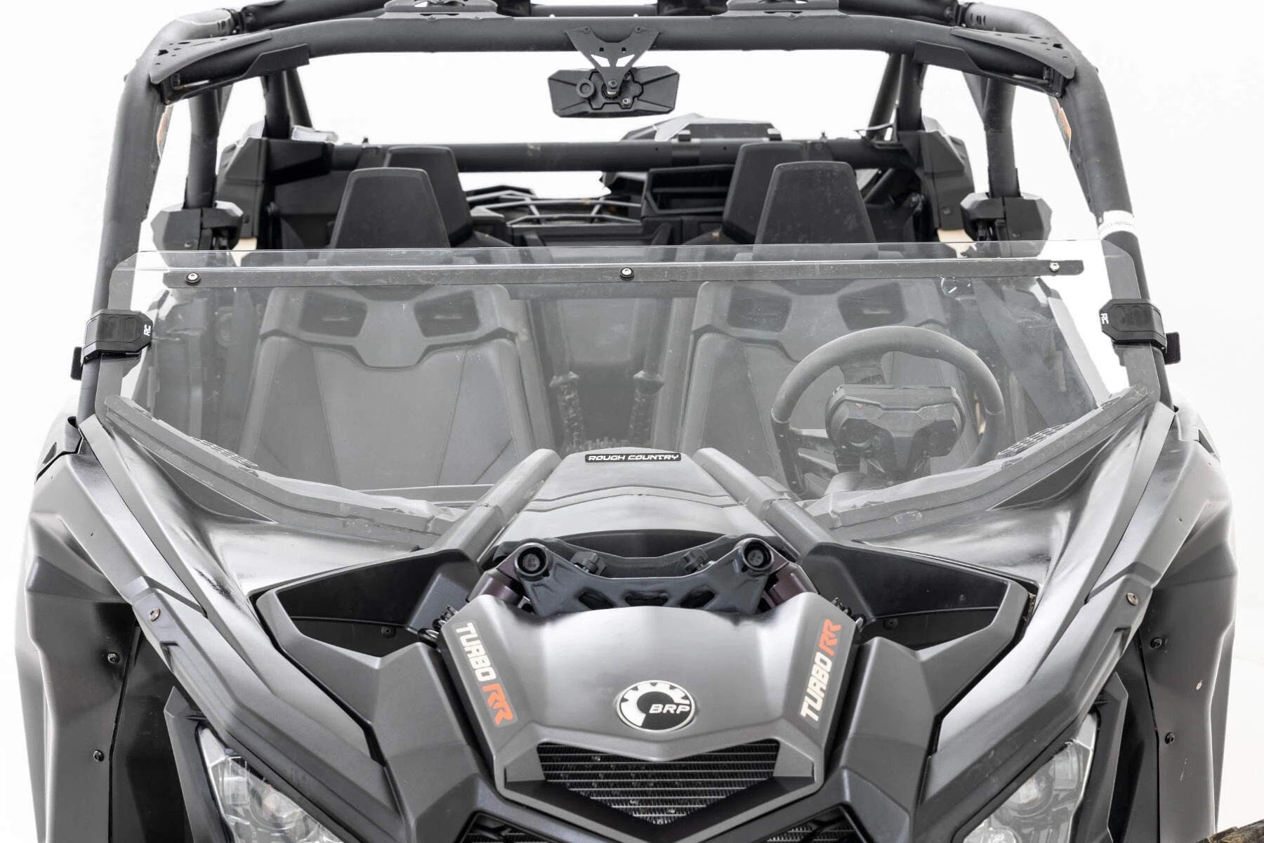 Rough Country '17-'22 Can-Am Maverick X3 Scratch Resistant Half Windshield - Image 5