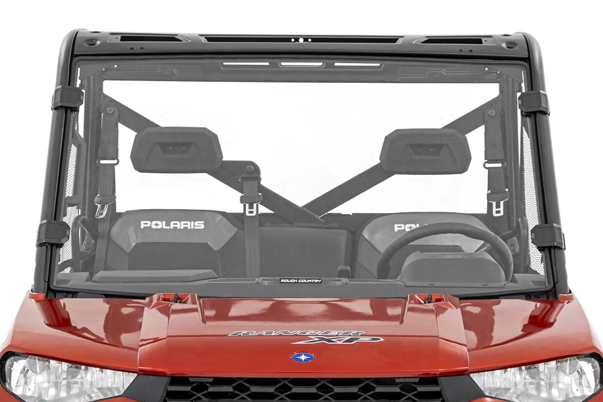 Rough Country '17-'23 Polaris Ranger XP 1000/XP 1000 Crew Full Windshield - Image 6