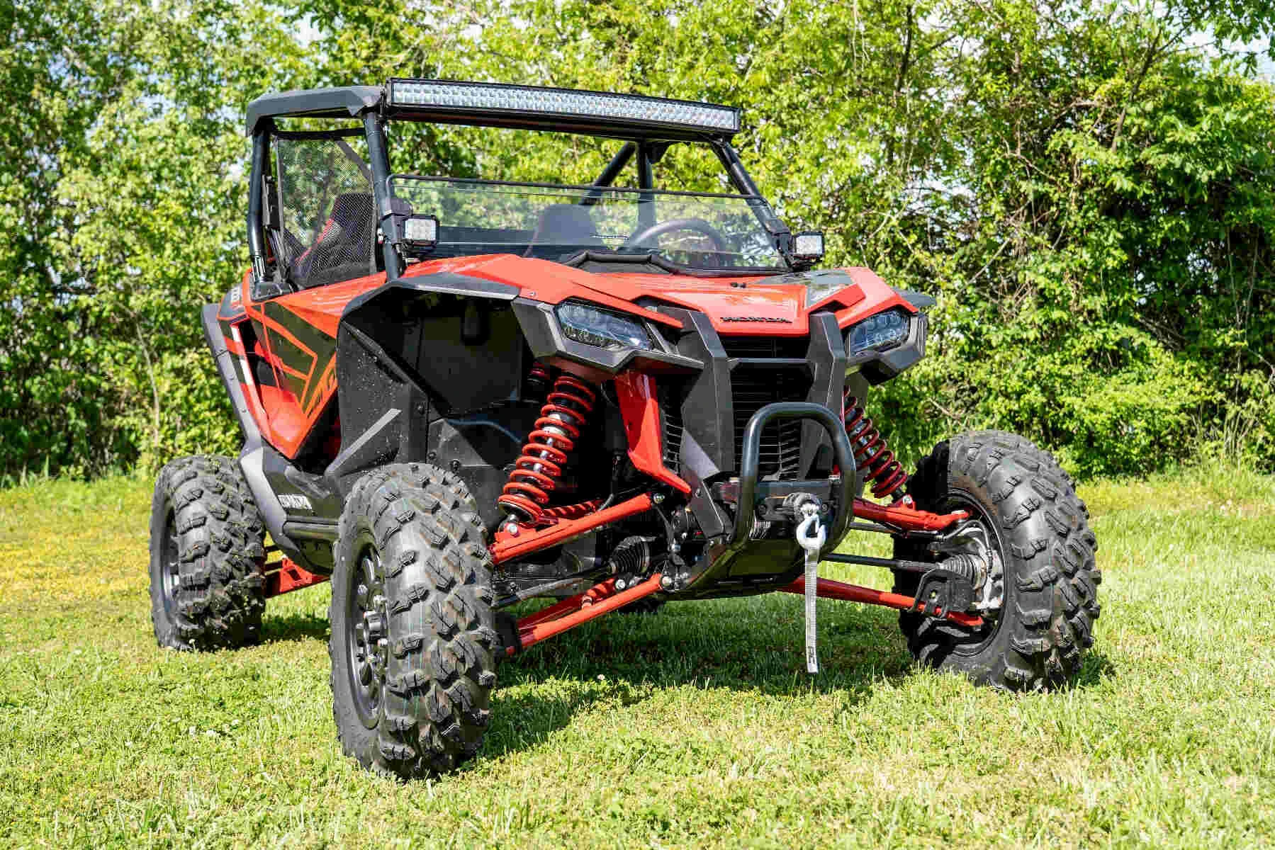Rough Country '19-'21 Honda Talon Scratch Resistant Half Windshield - Image 2
