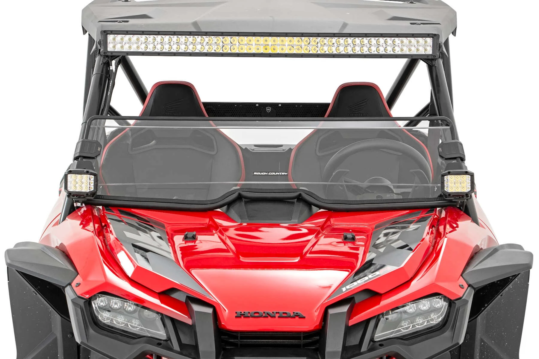 Rough Country '19-'21 Honda Talon Scratch Resistant Half Windshield - Image 4