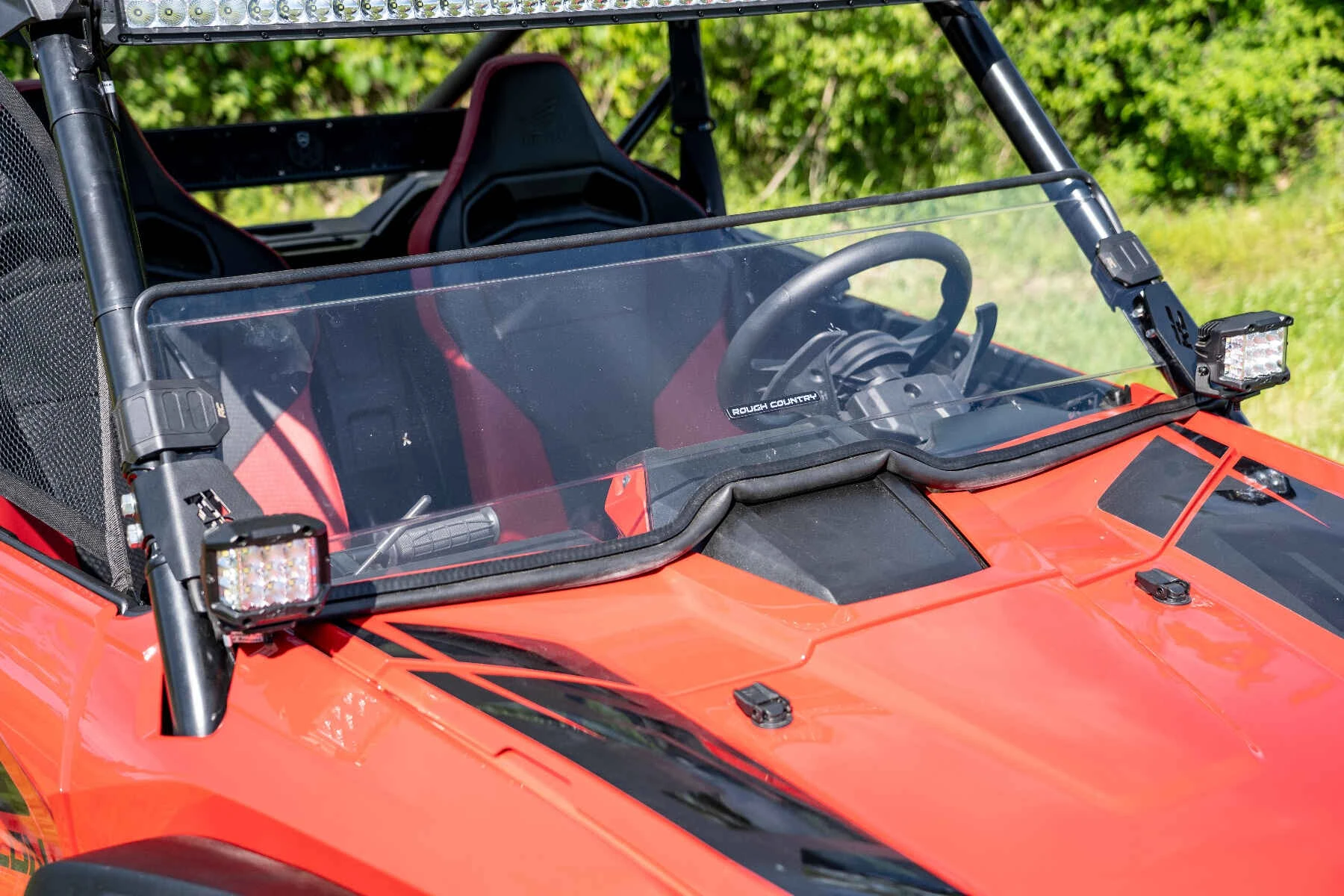 Rough Country '19-'21 Honda Talon Scratch Resistant Half Windshield - Image 5