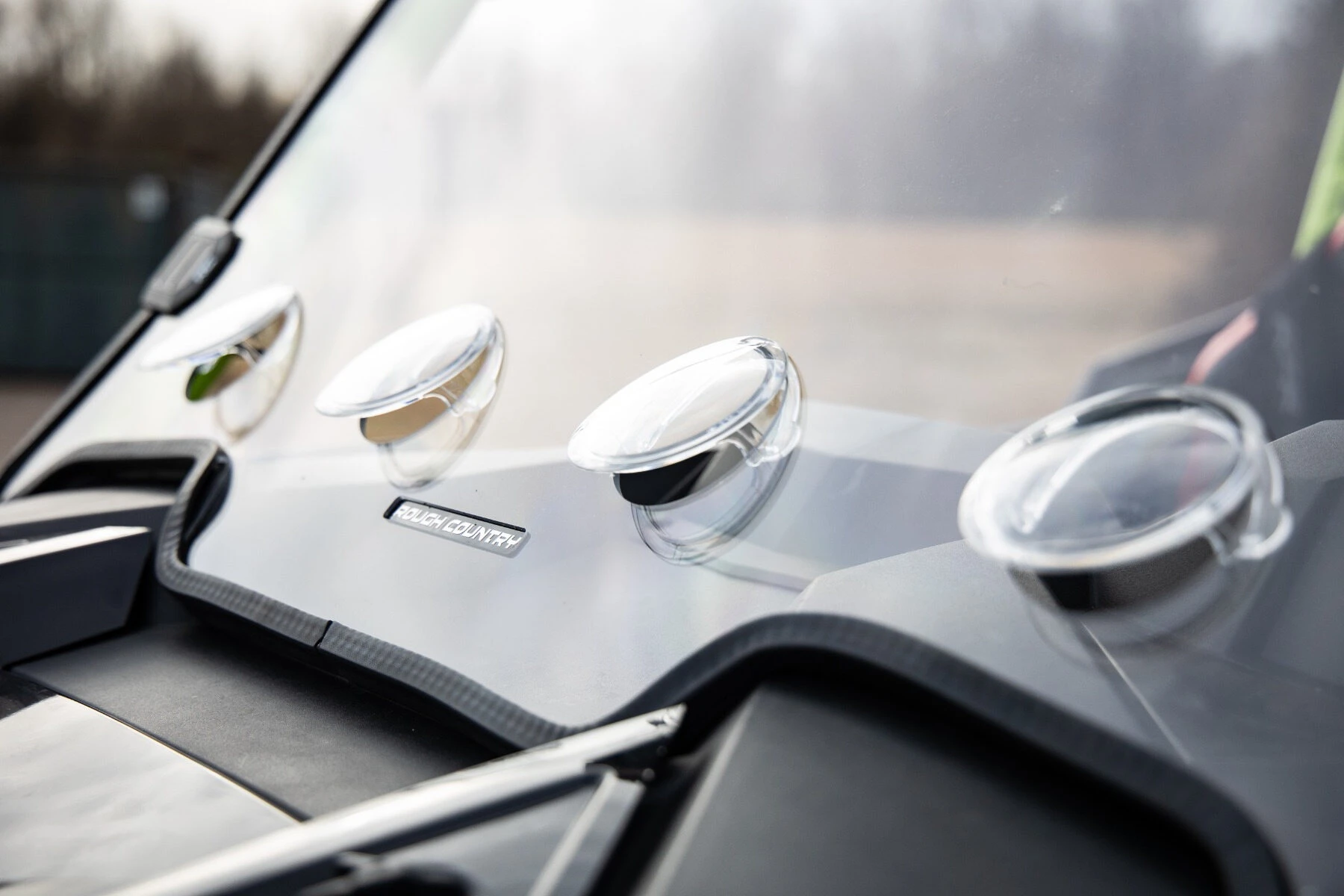 Rough Country '19-'21 Polaris RZR Turbo S Scratch Resistant Vented Full Windshield - Image 6