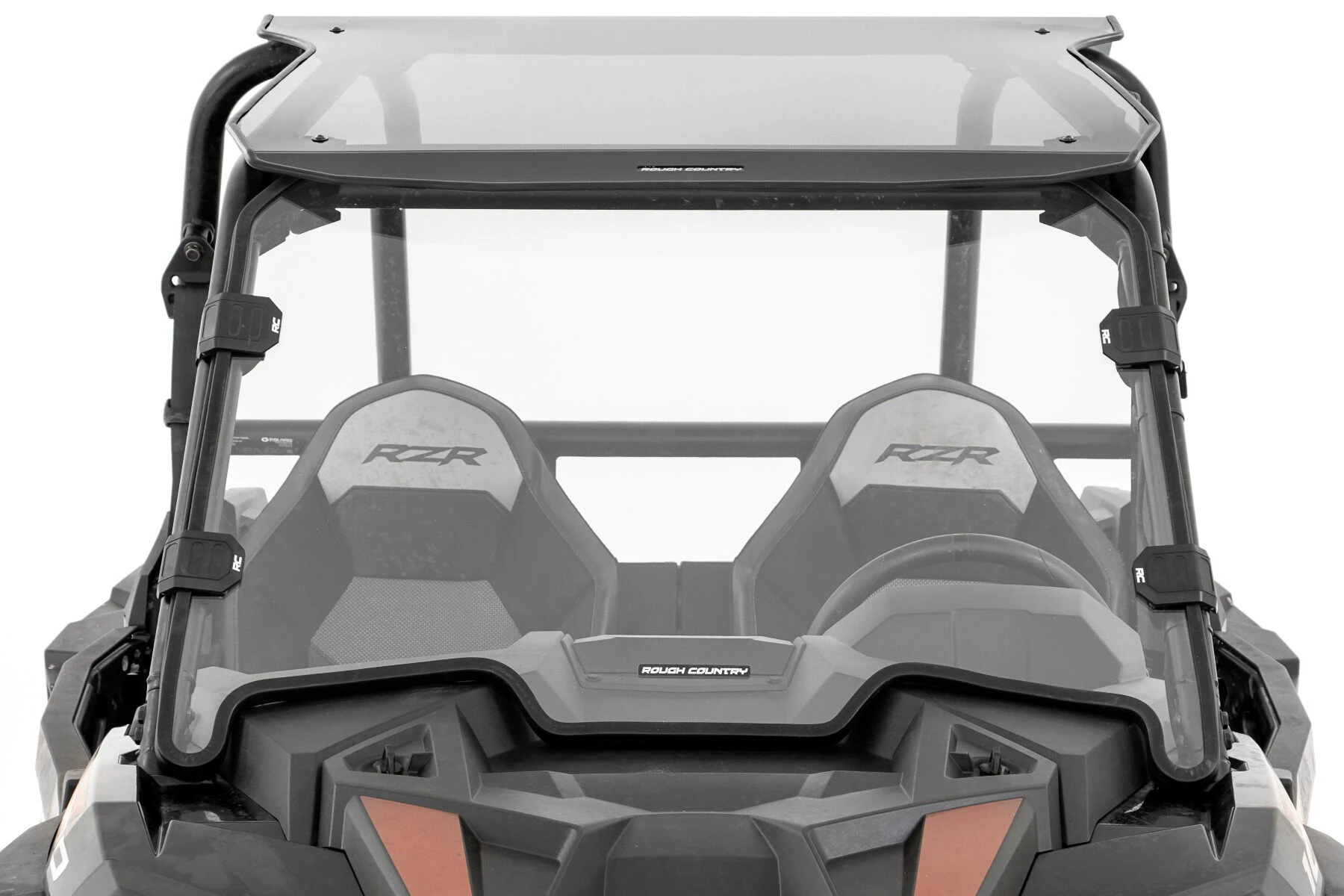 Rough Country '19-'22 Polaris RZR XP1000 Scratch Resistant Full Windshield - Image 4