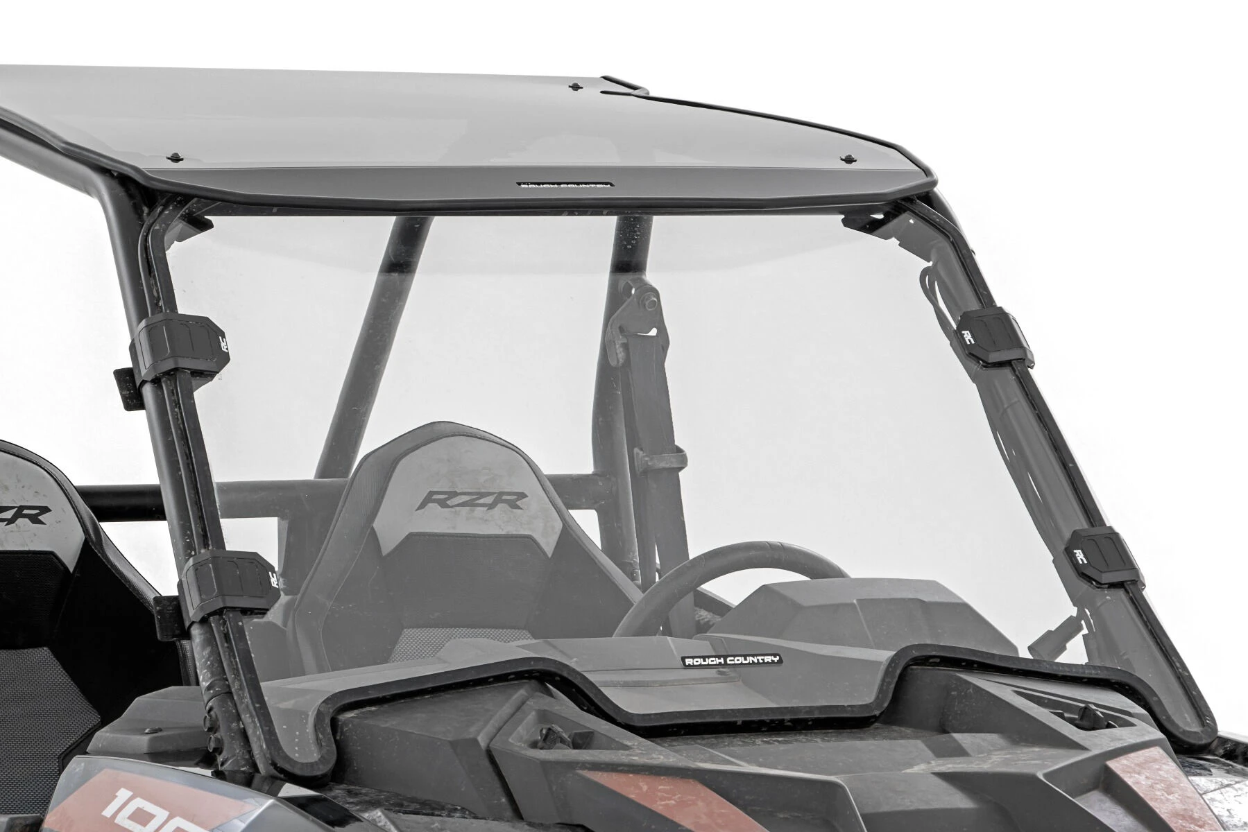 Rough Country '19-'22 Polaris RZR XP1000 Scratch Resistant Full Windshield - Image 5