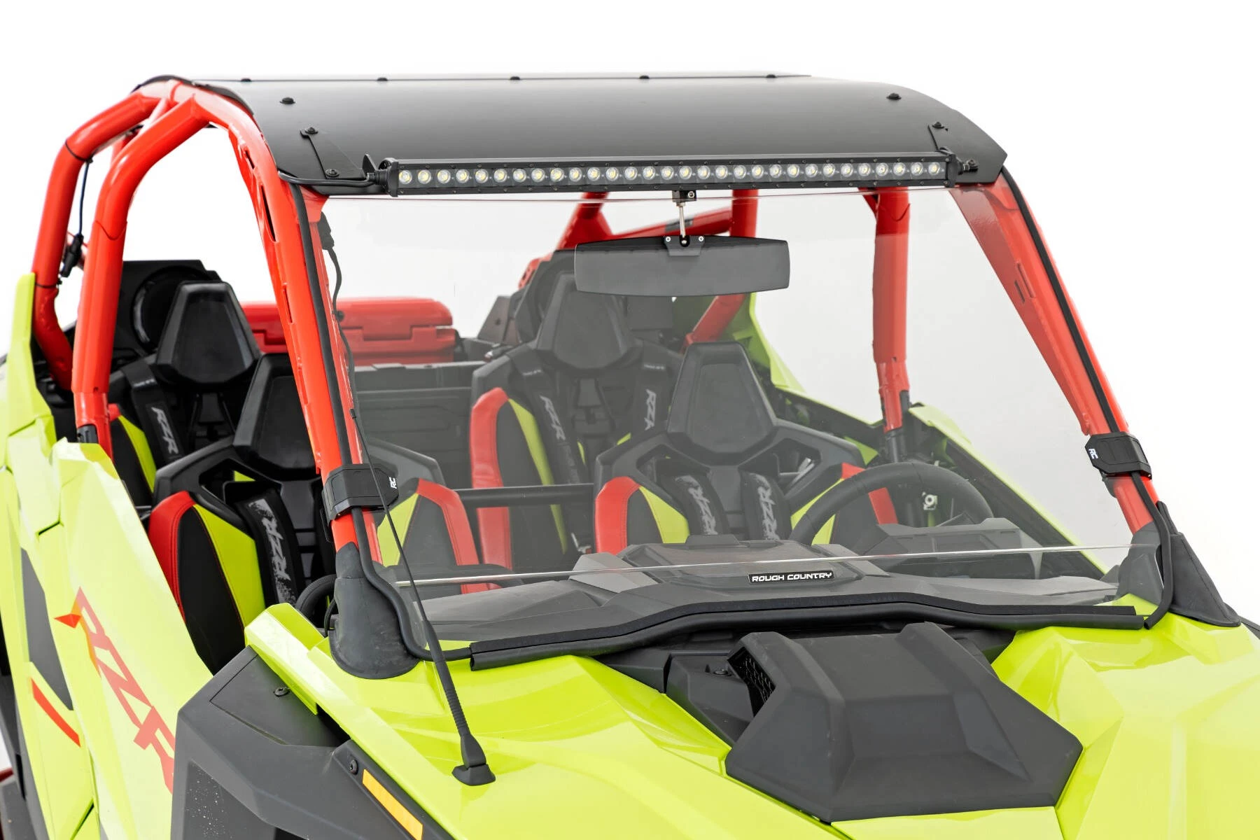 Rough Country '20-'22 Polaris RZR Pro XP Scratch Resistant Full Windshield - Image 8