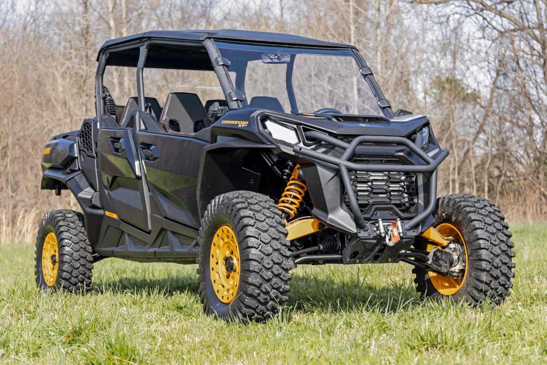 Rough Country '21-'22 Can-Am Commander XT Scratch Resistant Full Windshield - Image 2