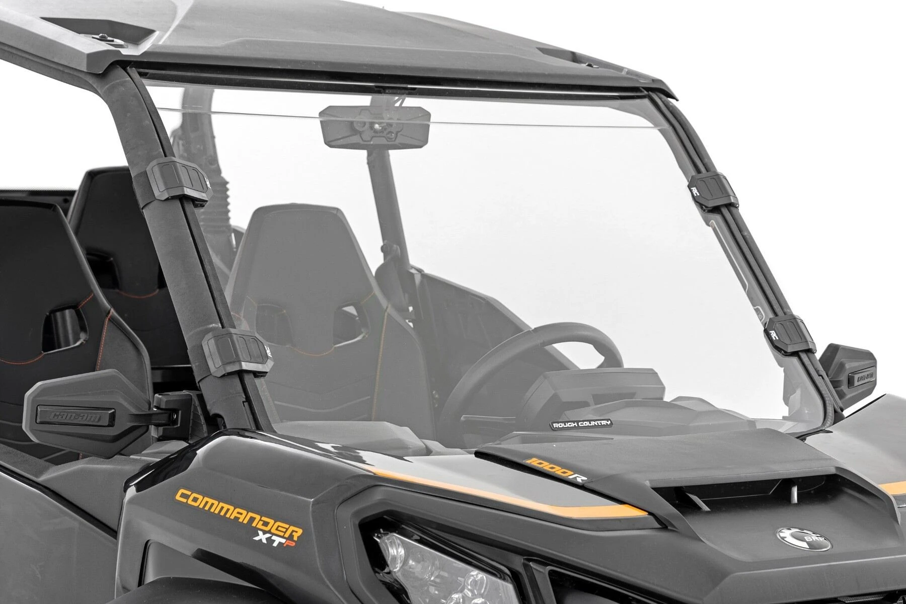 Rough Country '21-'22 Can-Am Commander XT Scratch Resistant Full Windshield - Image 4