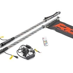 Rough Country Multi-Color LED Whip 4ft Long Pair Light Kit