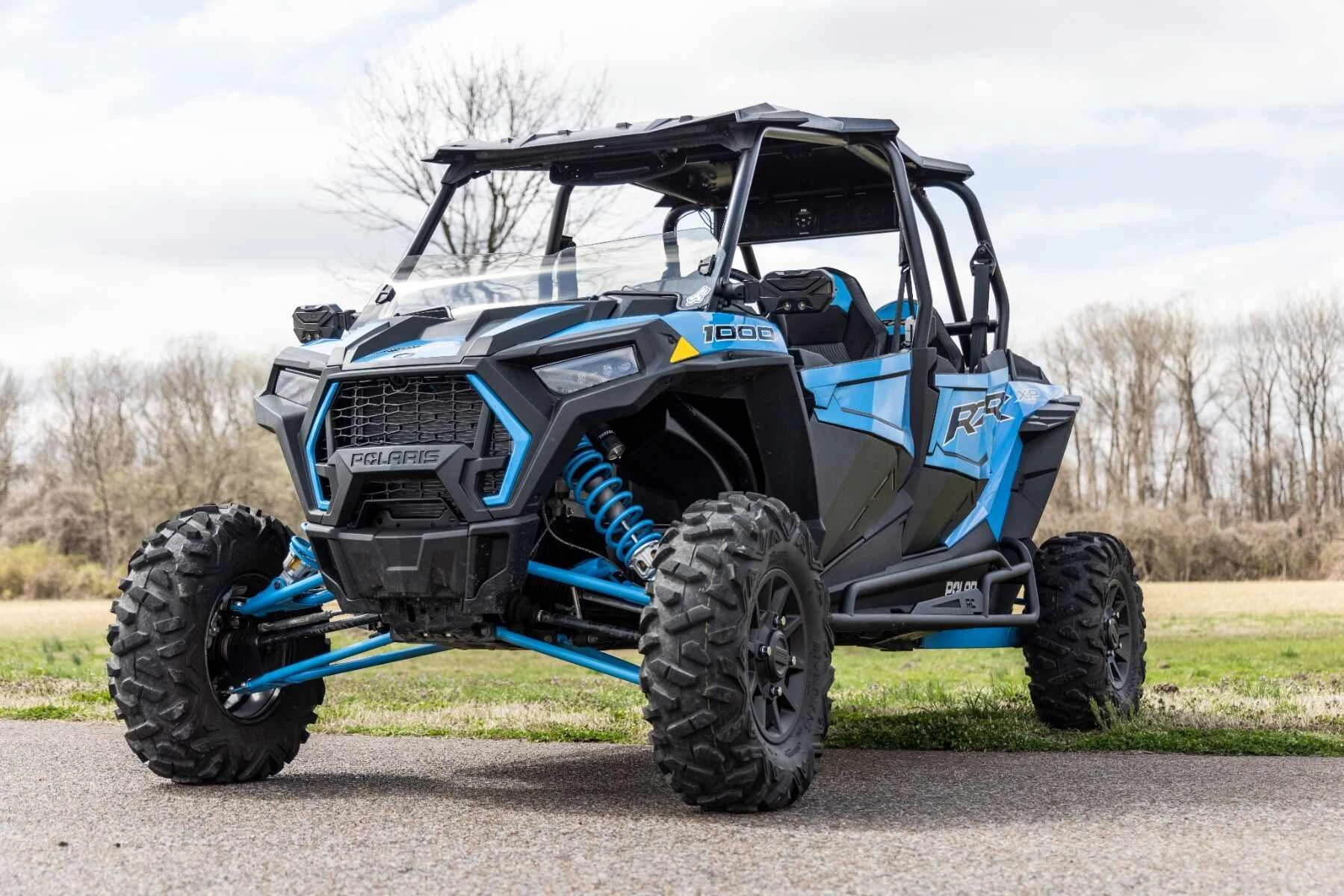 Rough Country Universal UTV Aluminum Side Mirrors /Blinker /Horn Kit - Image 2