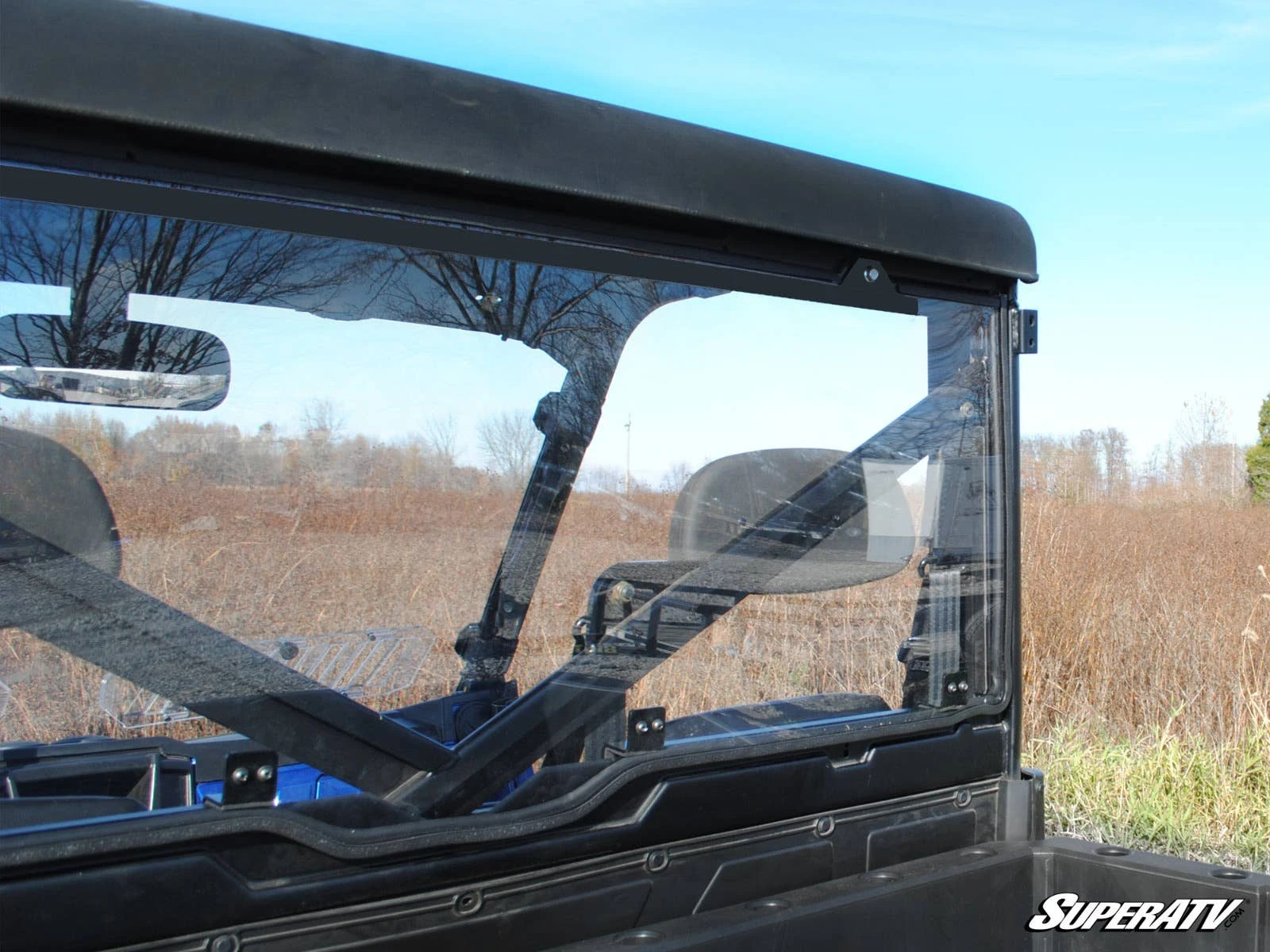 SuperATV Polaris Ranger XP 570/XP 900/XP 1000 Scratch Resistant Rear Windshield - Image 3