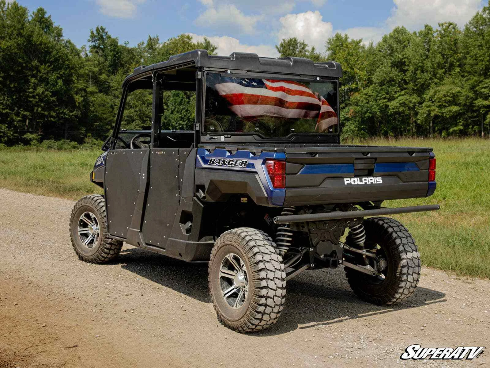 SuperATV Polaris Ranger XP 570/XP 900/XP 1000 Scratch Resistant Rear Windshield - Image 4