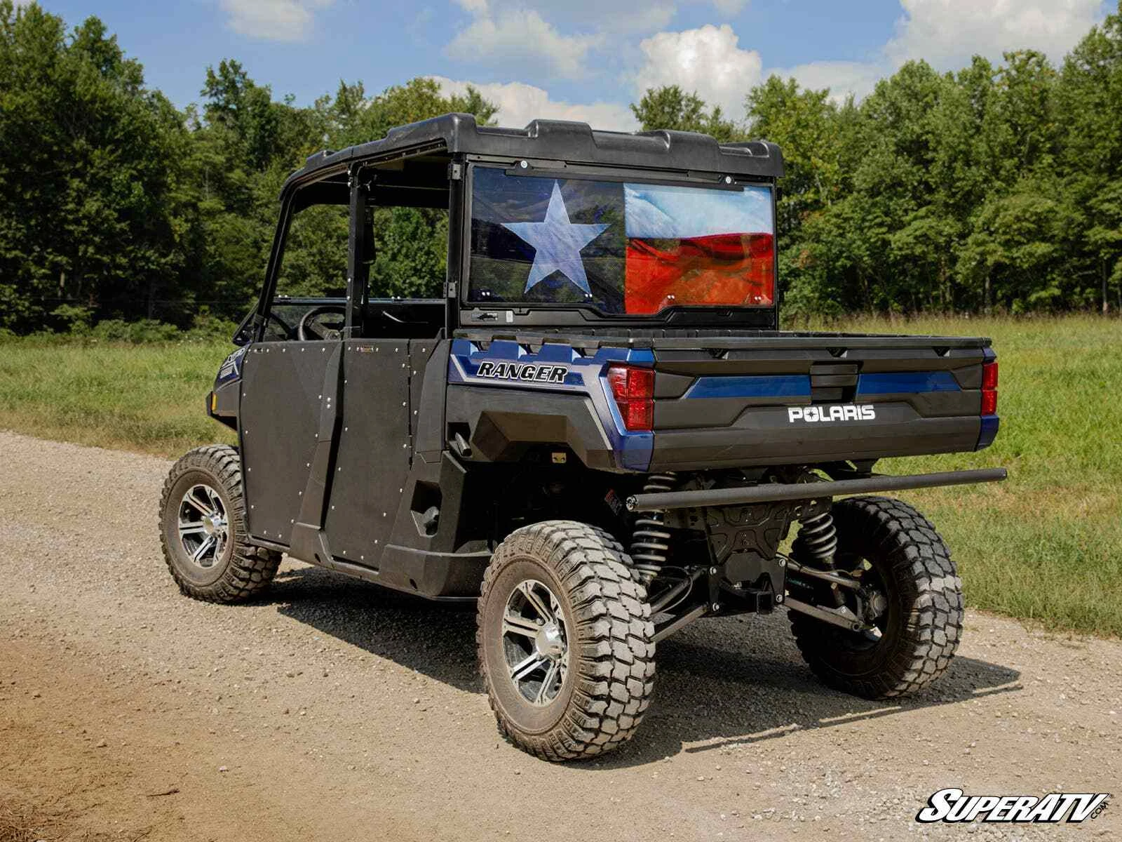 SuperATV Polaris Ranger XP 570/XP 900/XP 1000 Scratch Resistant Rear Windshield - Image 9