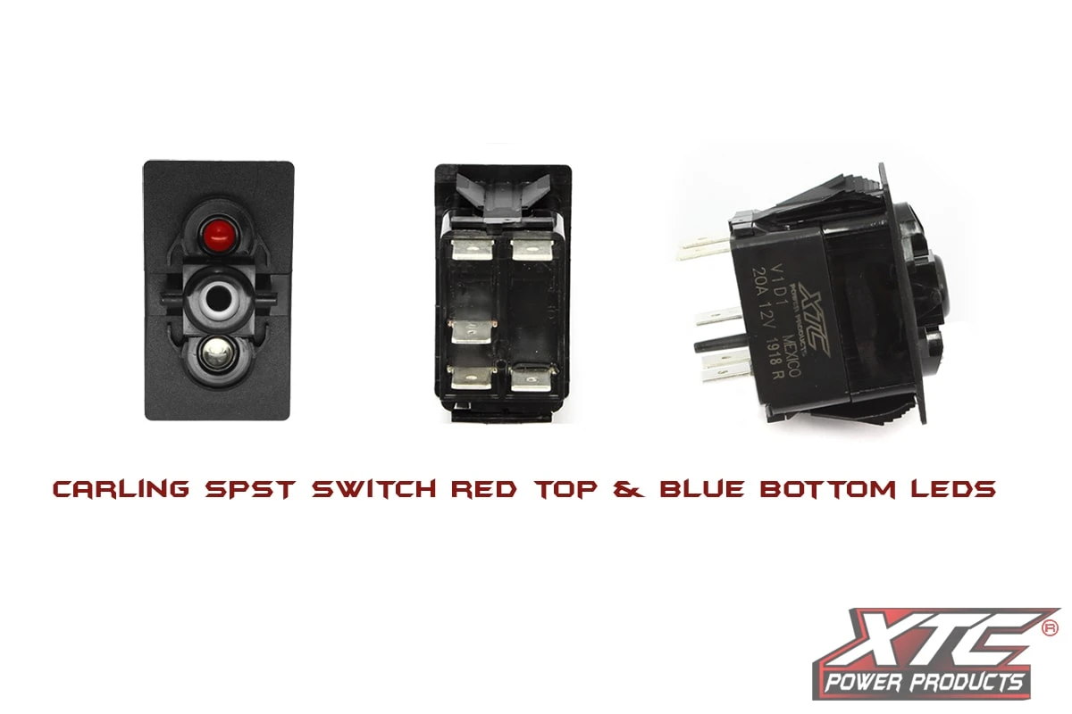 XTC Power Products XTC Carling Contura V SPST Switch With Red/Blue LED