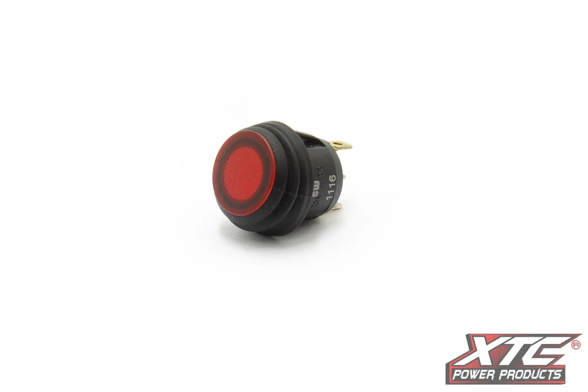 XTC Power Products XTC ON-OFF SPST Cherry Rocker Switch