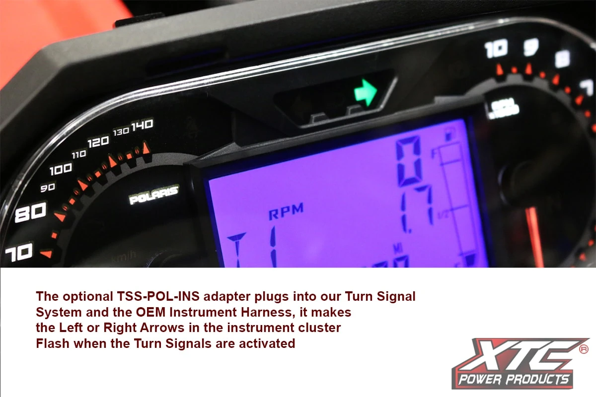XTC Power Products XTC Polaris Instrument Cluster Turn Signal Adapter - Lets TSS Use The OEM Turn Arrows - Image 2
