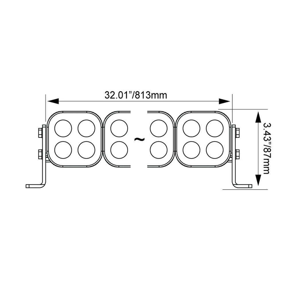 Vision X 30" Curved Unite Modular Preconfigured LED Light Bar - Image 10