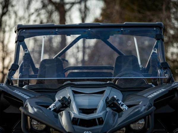 SuperATV Yamaha YXZ Scratch-Resistant Full Windshield - Image 2