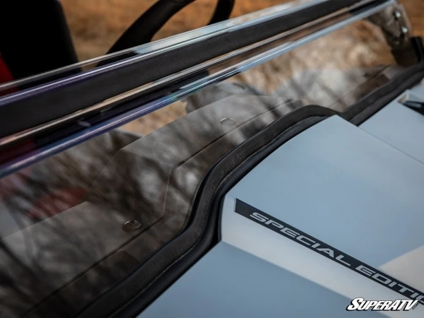 SuperATV Yamaha Wolverine Scratch Resistant Flip Windshield - Image 6